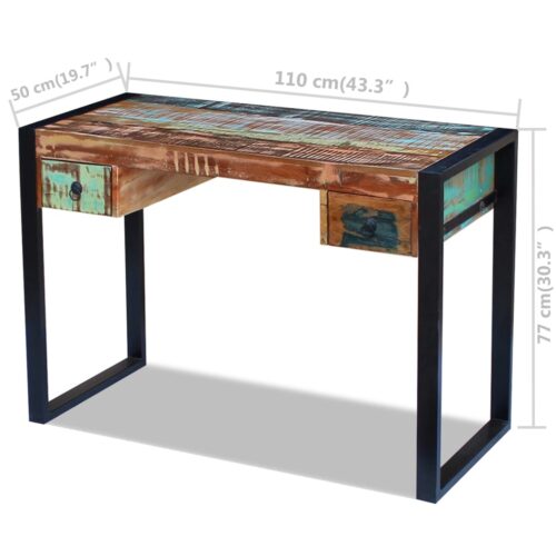 Desk Solid Reclaimed Wood - Image 8