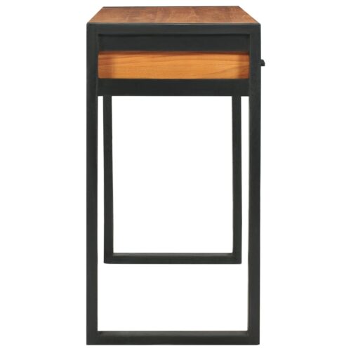 Desk with 2 Drawers 100x40x75cm Teak Wood - Image 4