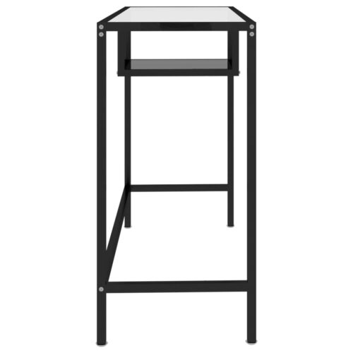 Computer Desk Black 100x36x74cm Glass - Image 4