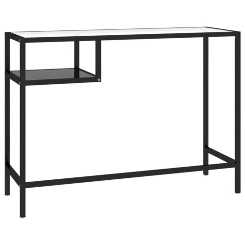 Computer Desk Black 100x36x74cm Glass - Image 5