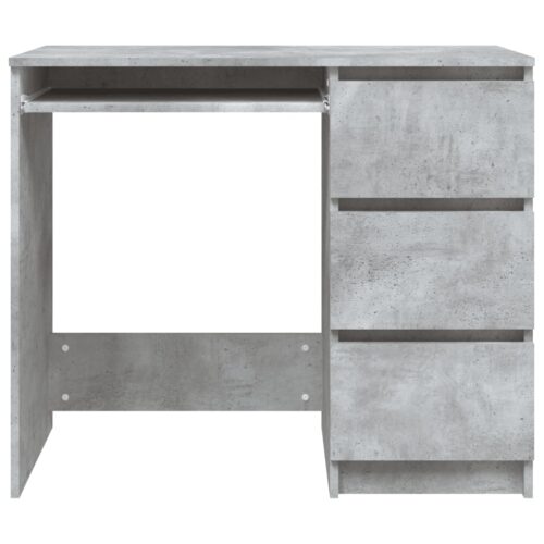 Desk Concrete Grey 90x45x76cm Engineered Wood - Image 5