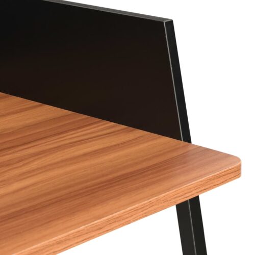 Desk Black Brown 90x60x88cm - Image 6