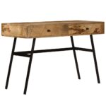 Writing Desk with Drawers Solid Mango Wood 110x50x76cm
