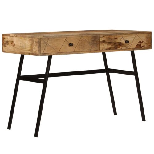Writing Desk with Drawers Solid Mango Wood 110x50x76cm