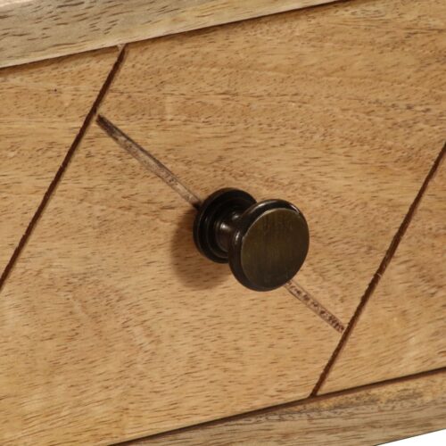 Writing Desk with Drawers Solid Mango Wood 110x50x76cm - Image 7