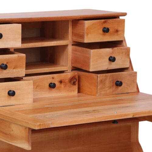 Secretary Desk 78x42x103cm Solid Mahogany Wood - Image 6