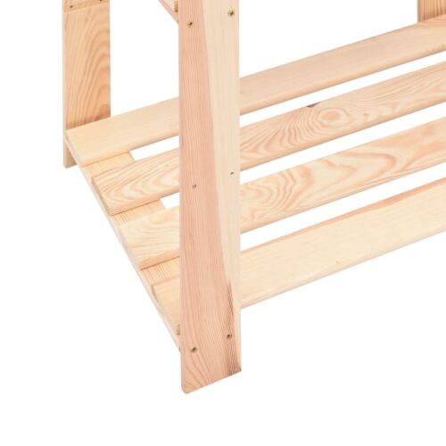 3-Tier Storage Racks 3pcs 60x38x90cm Solid Pine Wood 150KG - Image 7