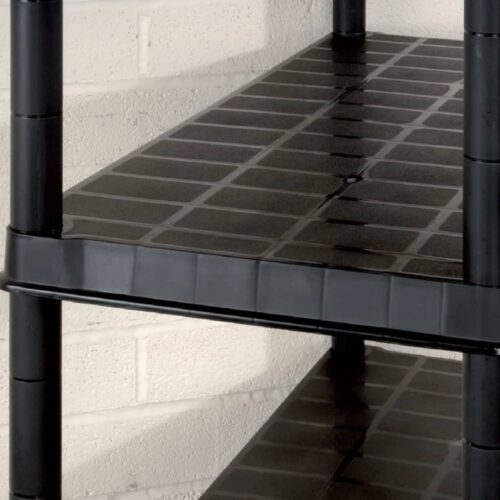 Storage Shelf 5-Tier Black 170x40x185cm Plastic - Image 5