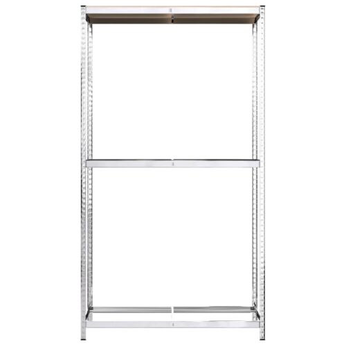 2-Layer Tire Racks 2pcs Silver 110x40x180cm Steel - Image 5