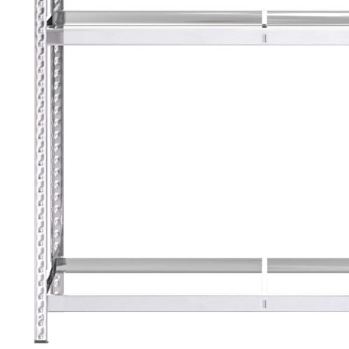 2-Layer Tire Racks 2pcs Silver 110x40x180cm Steel - Image 7