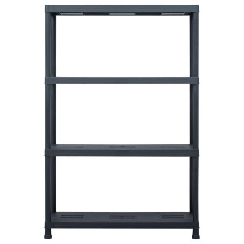 Storage Shelf Racks 2pcs Black 220KG 90x40x138cm Plastic - Image 3