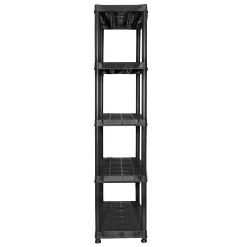 Storage Shelf 5-Tier Black 85x40x185cm Plastic - Image 5