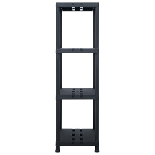 Storage Shelf Rack Black 220KG 90x40x138cm Plastic - Image 3