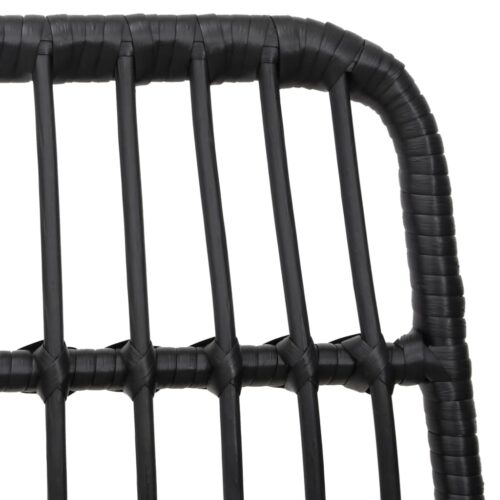3-Piece Garden Dining Set Outdoor Patio Bistro Chairs Table Rattan Furniture - Image 5