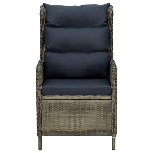 3-Piece Garden Dining Set Brown - Image 3