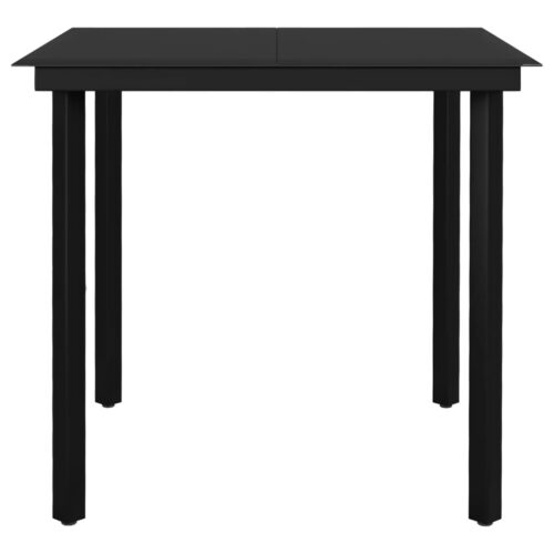 3-Piece Garden Dining Set Dark Grey - Image 5