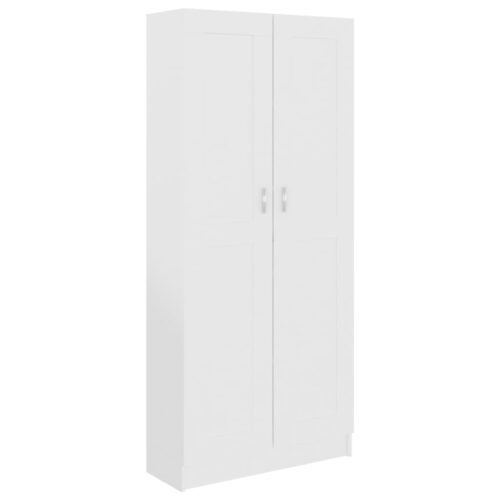 Book Cabinet White 82.5x30.5x185.5cm Engineered Wood - Image 2