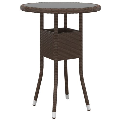 3-Piece Garden Bistro Set Outdoor Patio Dining Lounge Chairs Wicker Furniture - Image 2