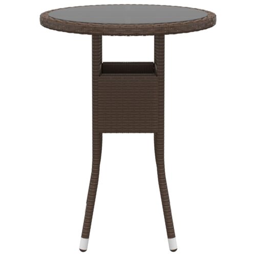 3-Piece Garden Bistro Set Outdoor Patio Dining Lounge Chairs Wicker Furniture - Image 3