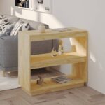 Book Cabinet 80x35x71cm Solid Pinewood
