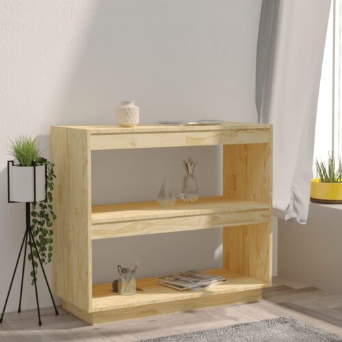Book Cabinet 80x35x71cm Solid Pinewood - Image 3
