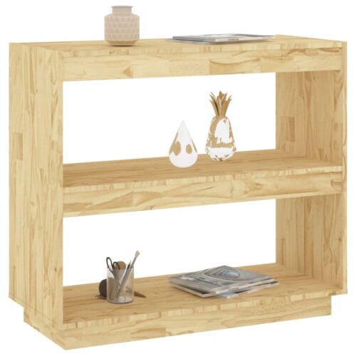 Book Cabinet 80x35x71cm Solid Pinewood - Image 4