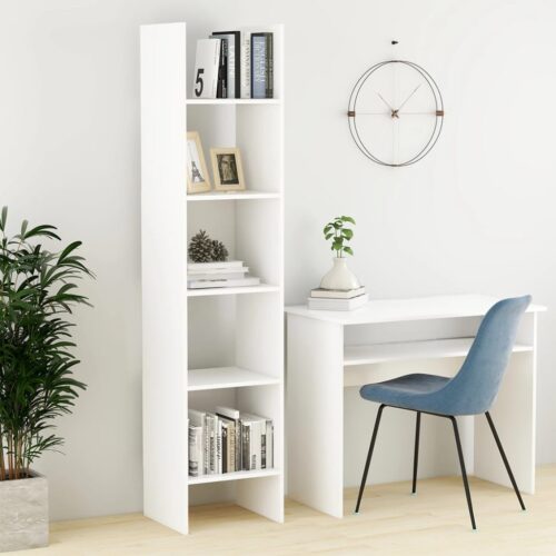Book Cabinet White 40x35x180cm Engineered Wood