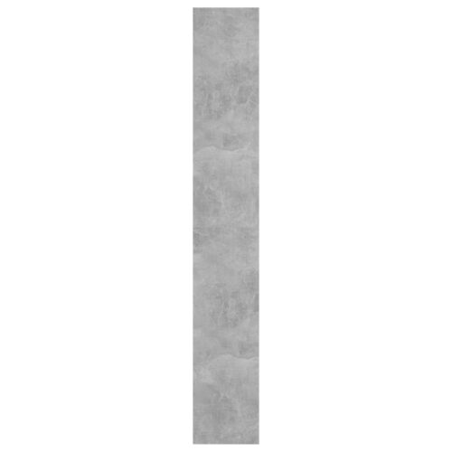 Book Cabinet/Room Divider Concrete Grey 60x30x198cm - Image 5