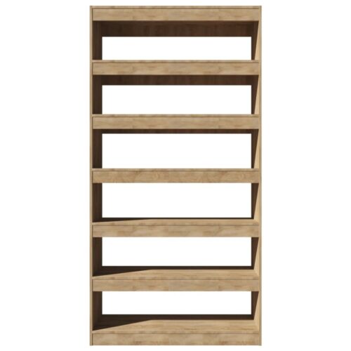 Book Cabinet/Room Divider Sonoma Oak 100x30x198cm Engineered wood - Image 5