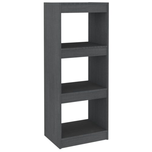 Book Cabinet/Room Divider Grey 40x30x103.5cm Solid Pinewood - Image 2