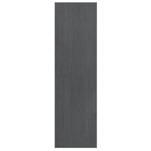 Book Cabinet/Room Divider Grey 40x30x103.5cm Solid Pinewood - Image 6