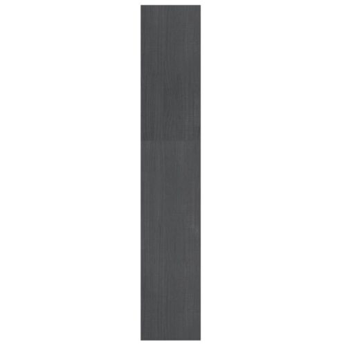 Book Cabinet/Room Divider Grey 100x30x167.5cm Solid Pinewood - Image 6