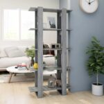 Book Cabinet/Room Divider Grey Sonoma 80x30x160cm Engineered Wood