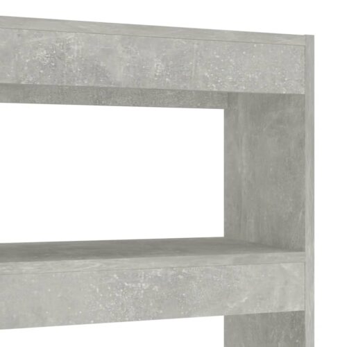 Book Cabinet/Room Divider Concrete Grey 100x30x135cm - Image 5