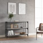 Book Cabinet Grey Sonoma 100x33x70.5cm Engineered Wood Steel