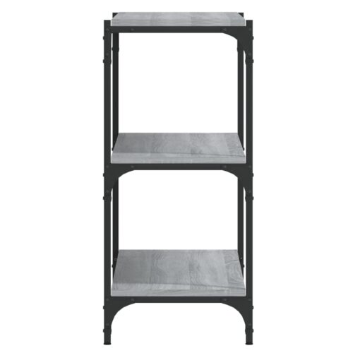 Book Cabinet Grey Sonoma 100x33x70.5cm Engineered Wood Steel - Image 6