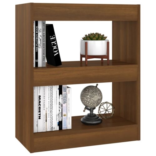 Book Cabinet/Room Divider Brown Oak 60x30x72cm - Image 4