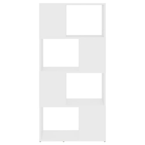 Book Cabinet Room Divider White 60x24x124.5cm Engineered Wood - Image 5