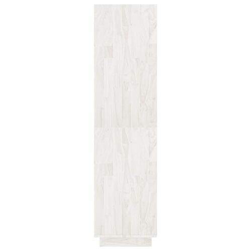 Book Cabinet/Room Divider White 80x35x135cm Solid Pinewood - Image 6