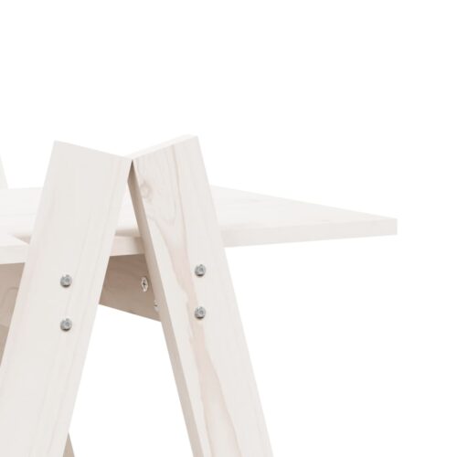 5-Tier Bookshelf A-Shape Display Storage Cabinet Book Rack Shelf Wood White - Image 7