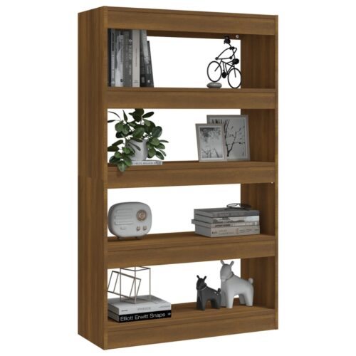 Book Cabinet/Room Divider Brown Oak 80x30x135cm Engineered Wood - Image 4