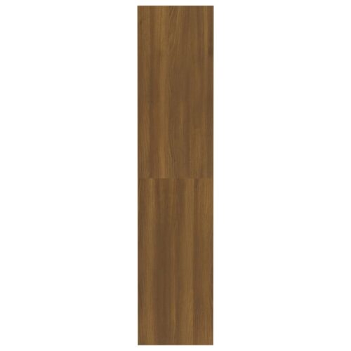 Book Cabinet/Room Divider Brown Oak 80x30x135cm Engineered Wood - Image 6