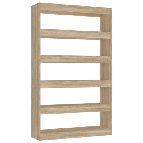 Book Cabinet/Room Divider Sonoma Oak 100x30x166cm - Image 2