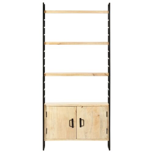 4-Tier Bookcase 80x30x180cm Solid Mango Wood - Image 2