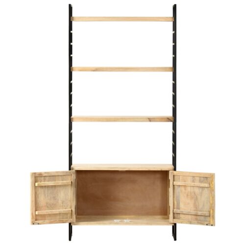 4-Tier Bookcase 80x30x180cm Solid Mango Wood - Image 3