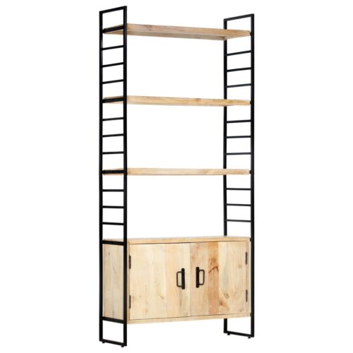 4-Tier Bookcase 80x30x180cm Solid Mango Wood - Image 10