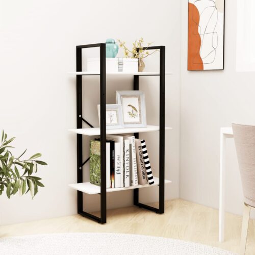 Storage Shelf White 60x30x105cm Solid Pine Wood - Image 3