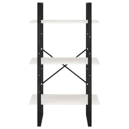 Storage Shelf White 60x30x105cm Solid Pine Wood - Image 5