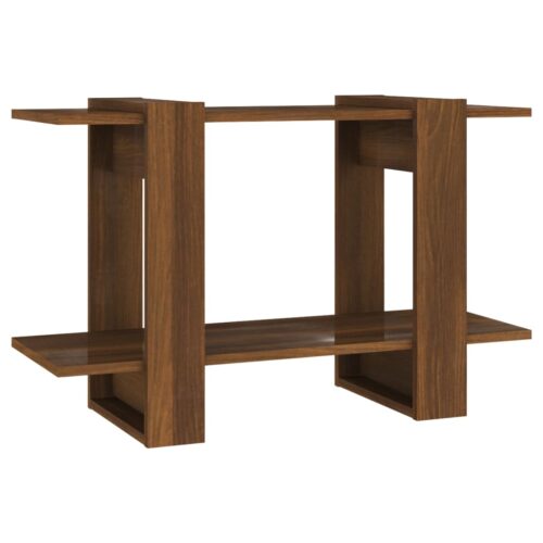 Book Cabinet/Room Divider Brown Oak 80x30x51cm - Image 2