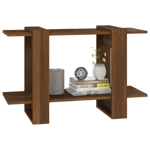 Book Cabinet/Room Divider Brown Oak 80x30x51cm - Image 4